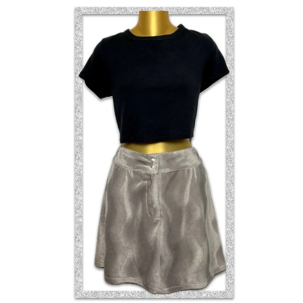 EUC Free People Metallic Mini Skirt *Vintage Y2K/90s* - Picture 15 of 15